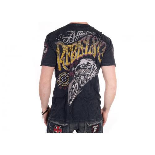 T-shirt- Polo Shirts and Tank Tops. : Affliction Rebel Rider , Alt til  kampsport, MMA og Træningsudstyr-MMAShop